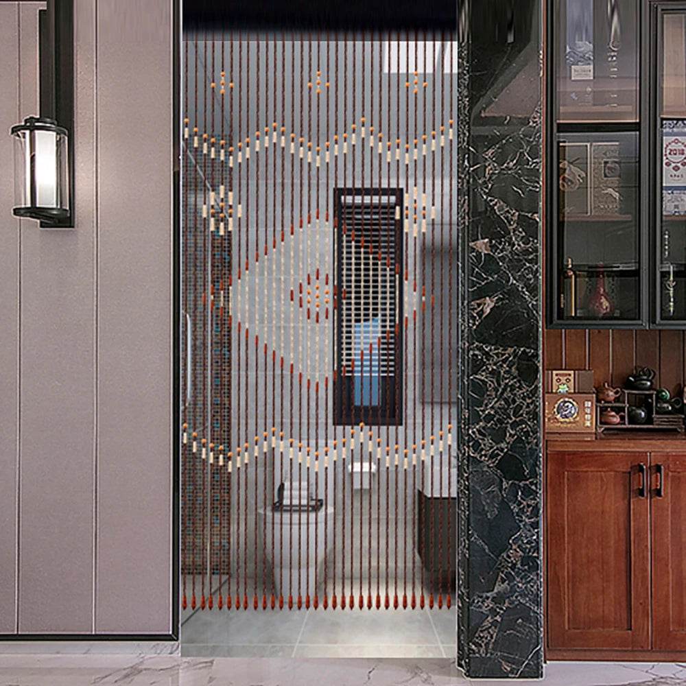 90*208CM Wooden Bead Curtain 31-Line String Door - Loft&Timber