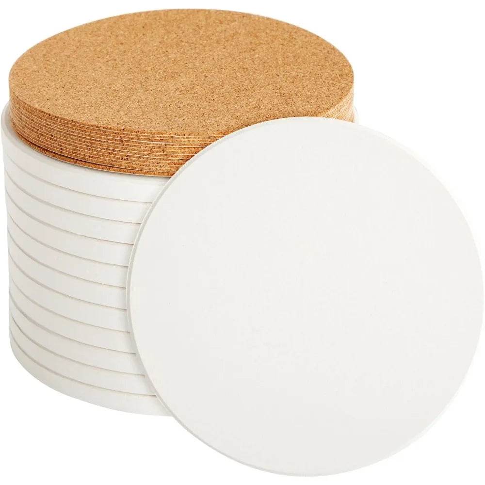 12 Round Unglazed Ceramic Tiles - Loft&Timber