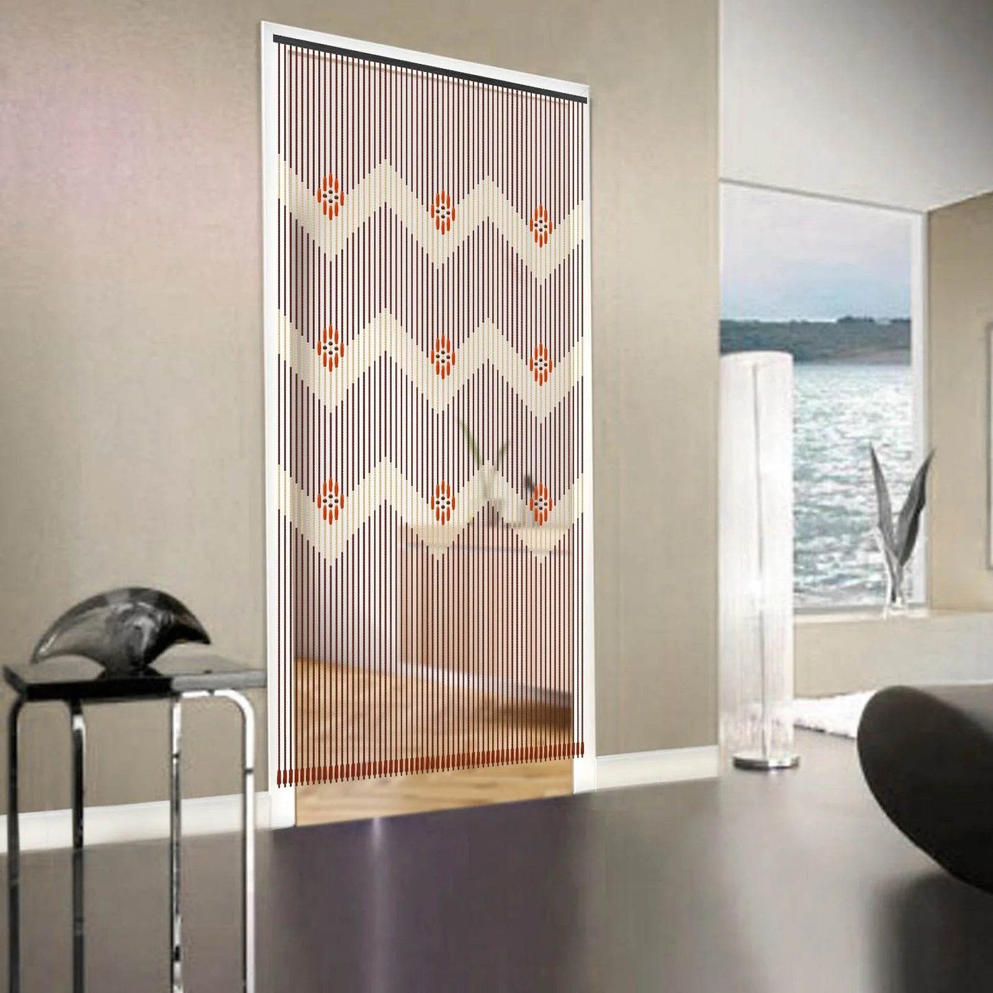 Bamboo Wood Beaded Curtain for Doorway - Loft&Timber