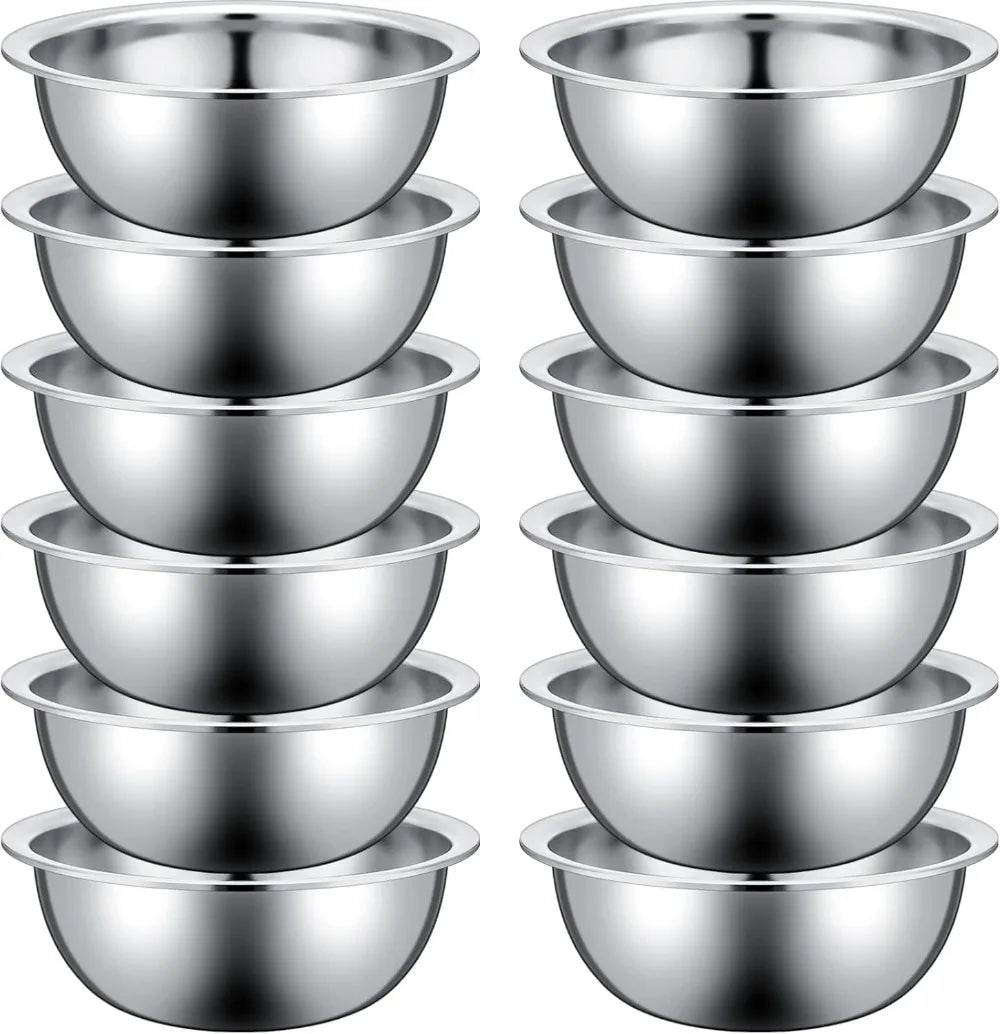 Set of 12 Stainless Steel Mixing Bowls - Loft&Timber