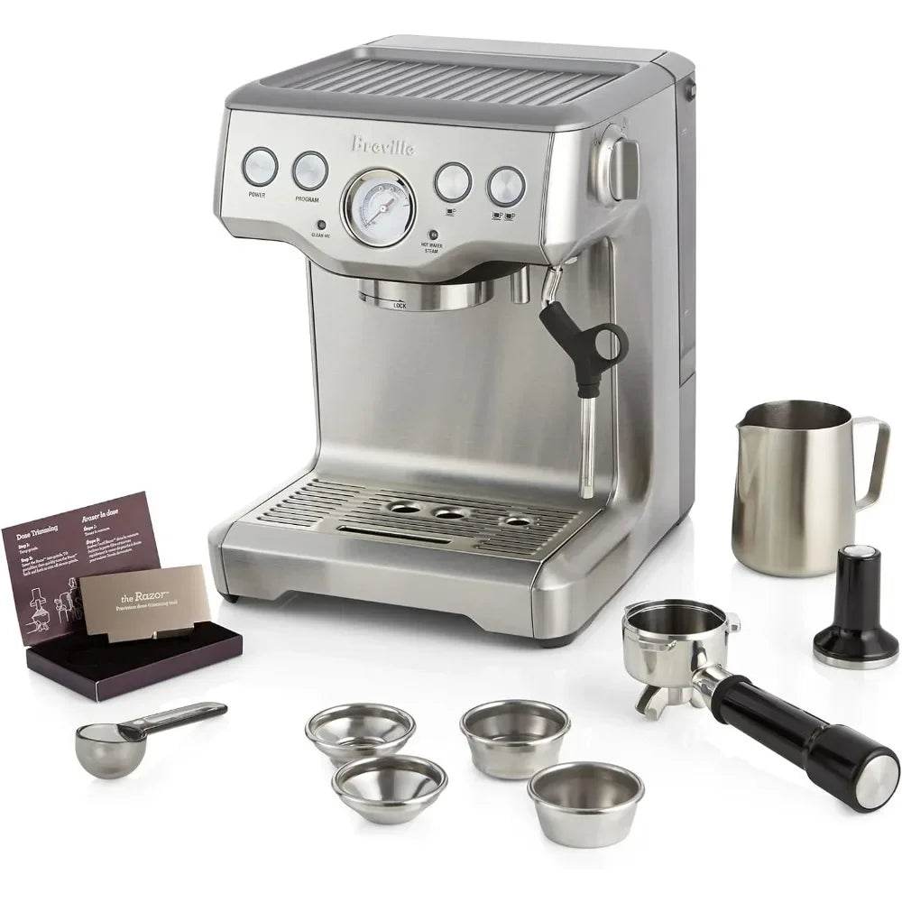 Infuser Espresso Machine, Brushed Stainless Steel - Loft&Timber