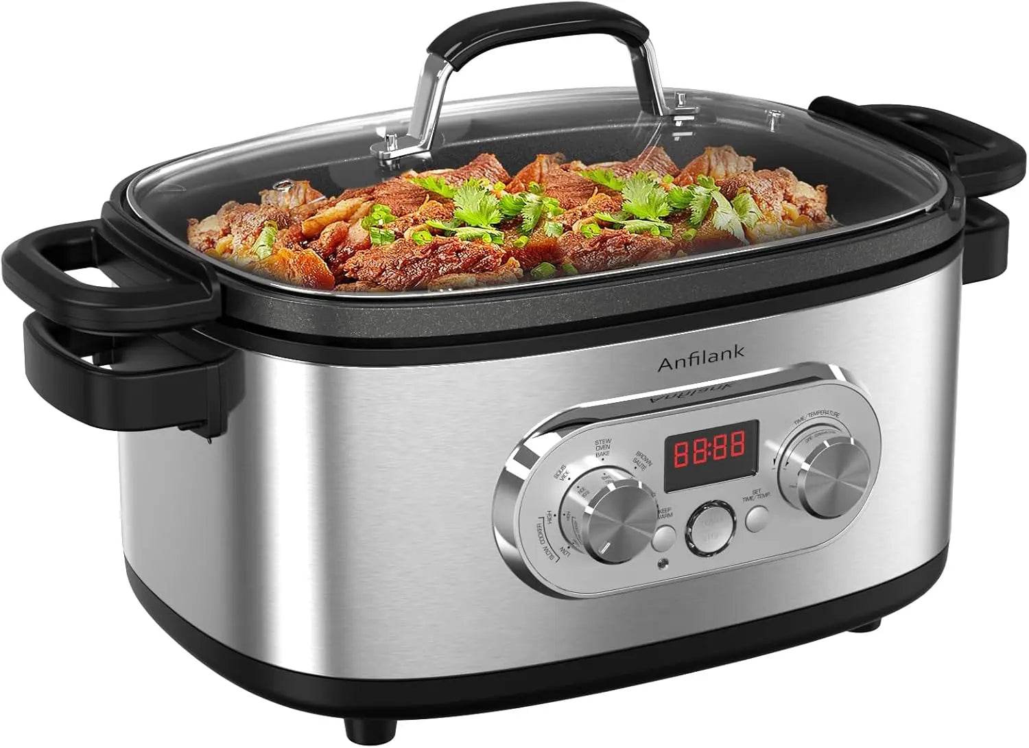 10-in-1 Programmable Slow Cooker with Timer - Loft&Timber