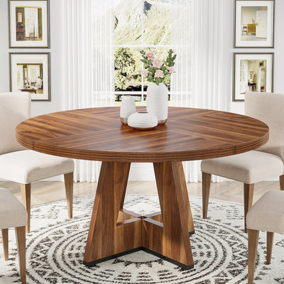 Tribesigns Round Dining Table for 4, 47" - Loft&Timber