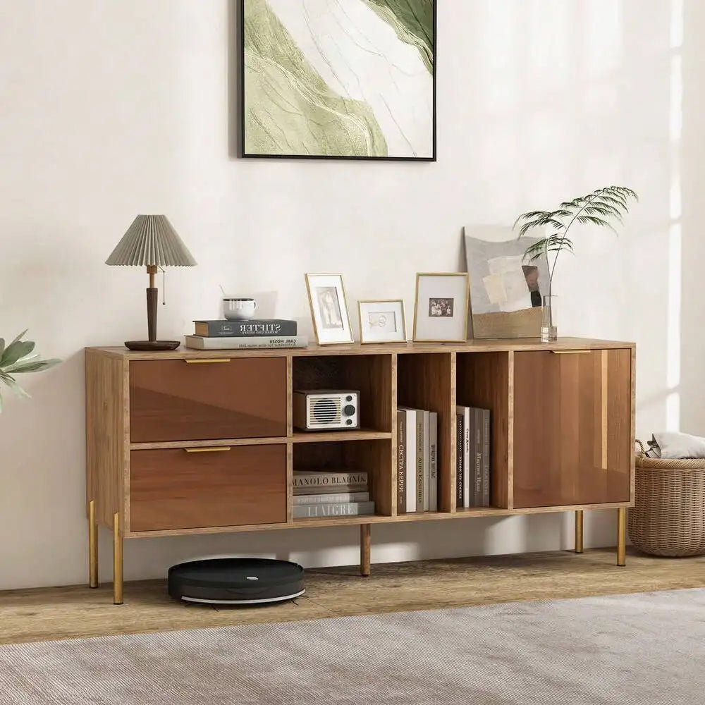 59" Rustic Sideboard with Drawers - Loft&Timber