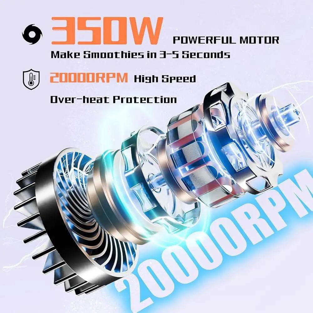 Powerful Mini Personal Blender 350W Smoothie Maker
