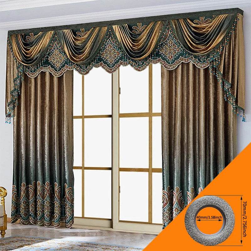 2PCS curtains, high-end European curtains - Loft&Timber