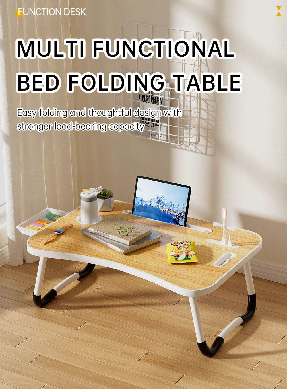 Portable Laptop Desk with USB Light - Loft&Timber