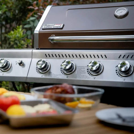 6-Burner Propane Gas Grill with Sear and Side Burners, 74,000 BTUs - Loft&Timber