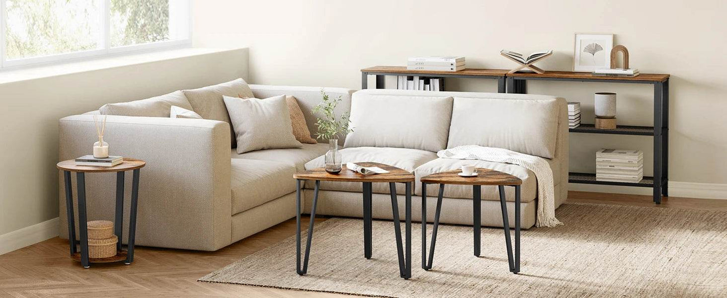 VASAGLE Nesting End Tables Set of 2 - Loft&Timber