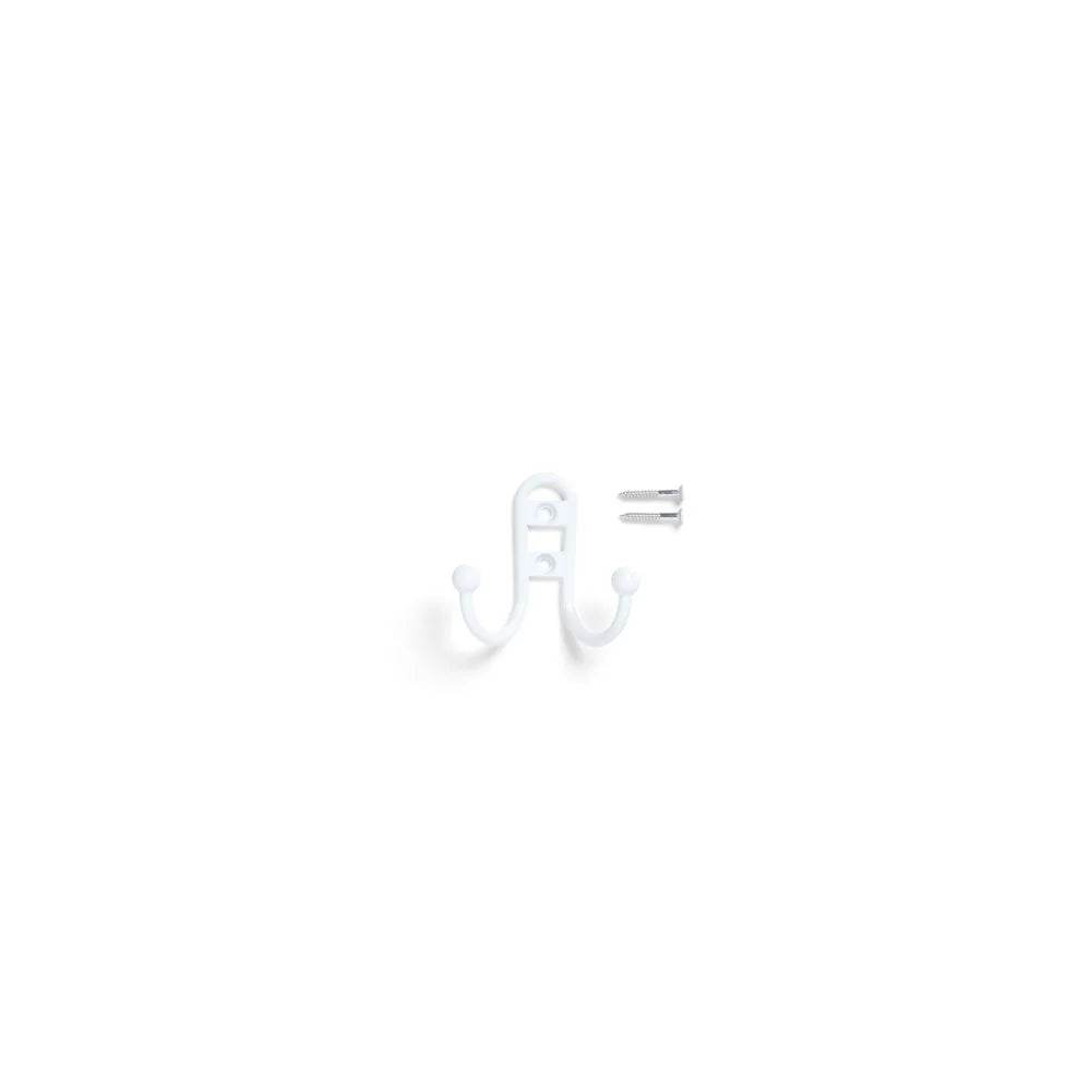 2 Pack Heavy Duty Double Hook Metal - Loft&Timber