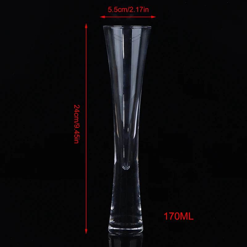 Champagne Glasses Glitter Flutes Clear Cups - Loft&Timber