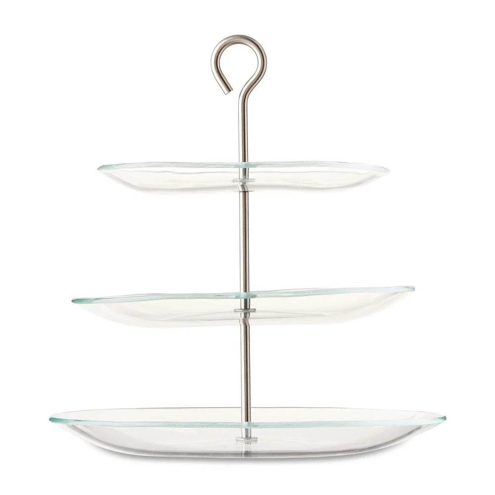 3-Tier Glass Dessert Stand - Loft&Timber