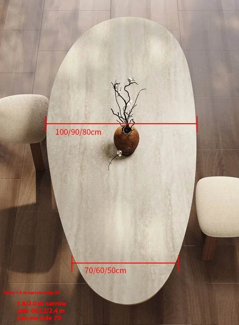 Center Dining Table Wood Table &/Or 6 Elegant Oval - Loft&Timber