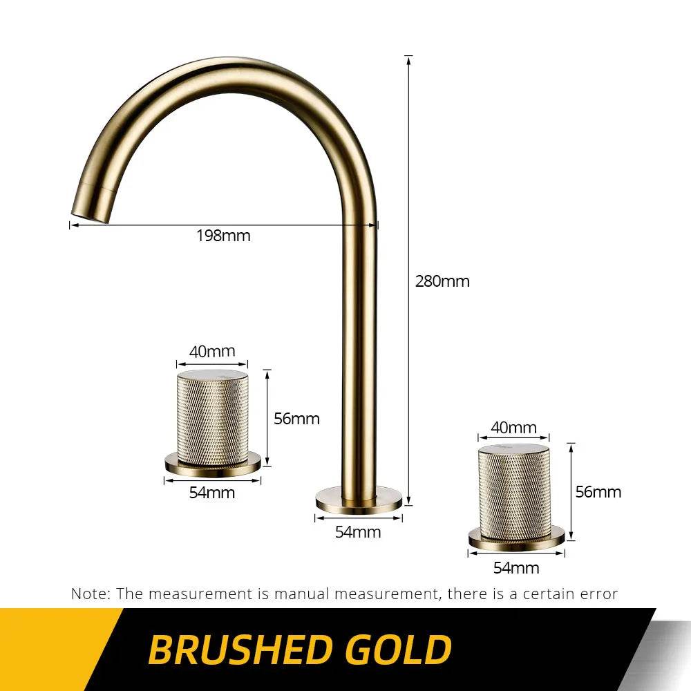 Brushed Gold Basin Faucet - Loft&Timber