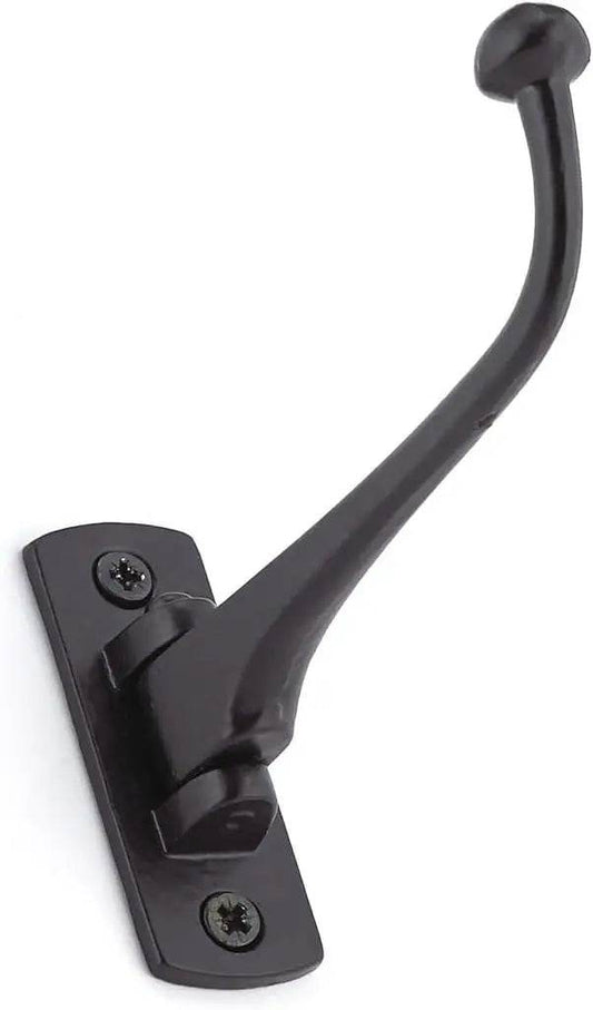 Utility Swivel Hook, Matte Black Finish - Loft&Timber