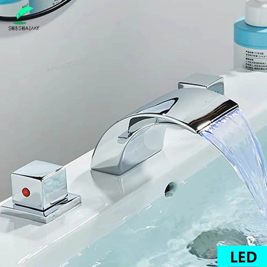 LED Bathroom Faucets Waterfall - Loft&Timber