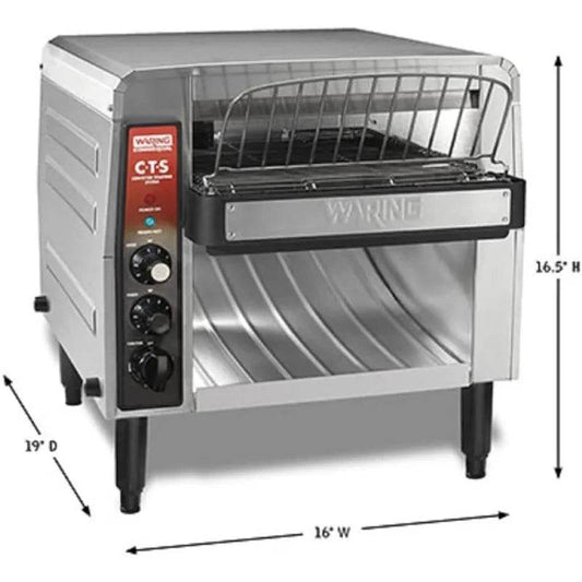 Waring Commercial Conveyer Toaster, 1000+ slices per hour, 208V, 2700W - Loft&Timber