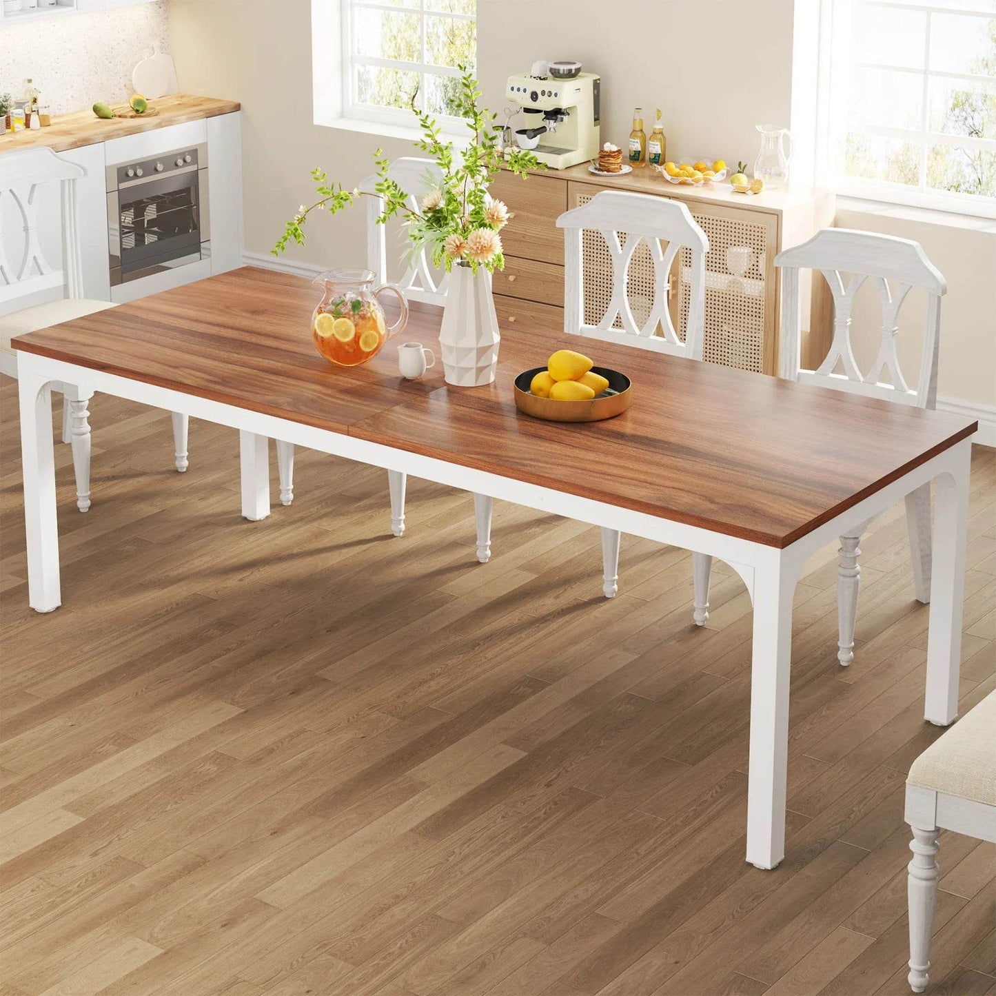 Tribesigns Dining Table for 6-8 People, 200cm - Loft&Timber