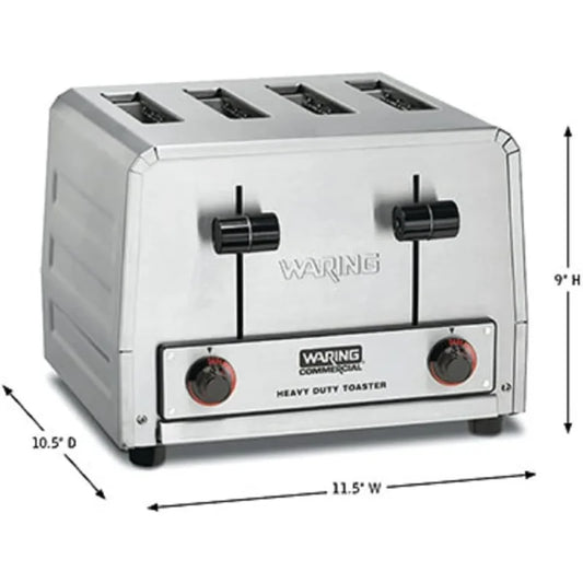 Waring Commercial 4-Slice Heavy Duty Commercial Pop-Up Toaster, 120V