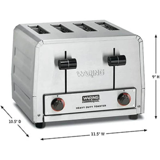 Waring Commercial 4-Slice Heavy Duty Commercial Pop-Up Toaster, 120V - Loft&Timber