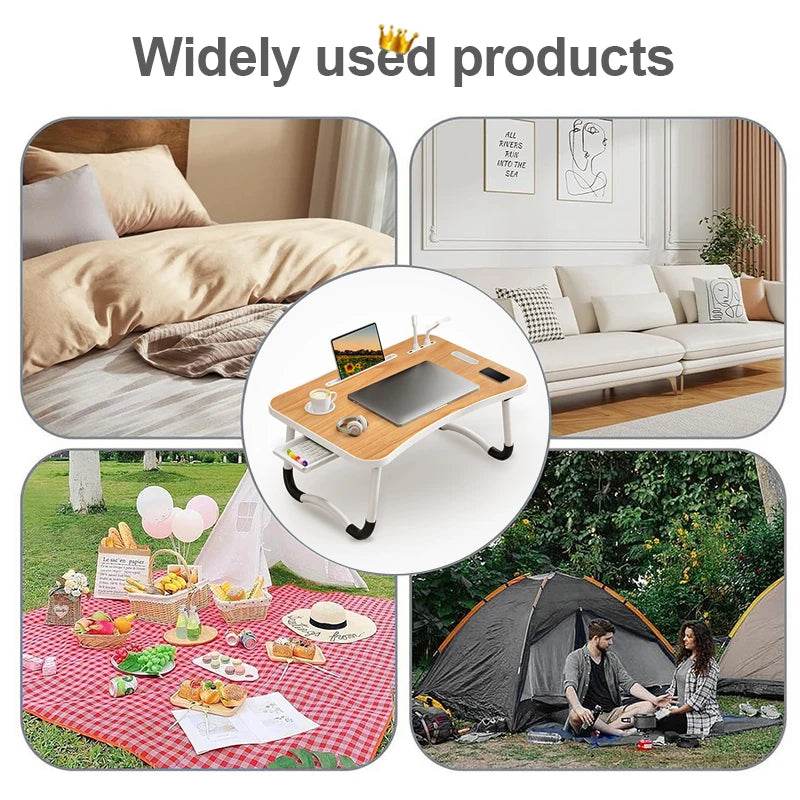 Portable Laptop Desk with USB Light - Loft&Timber