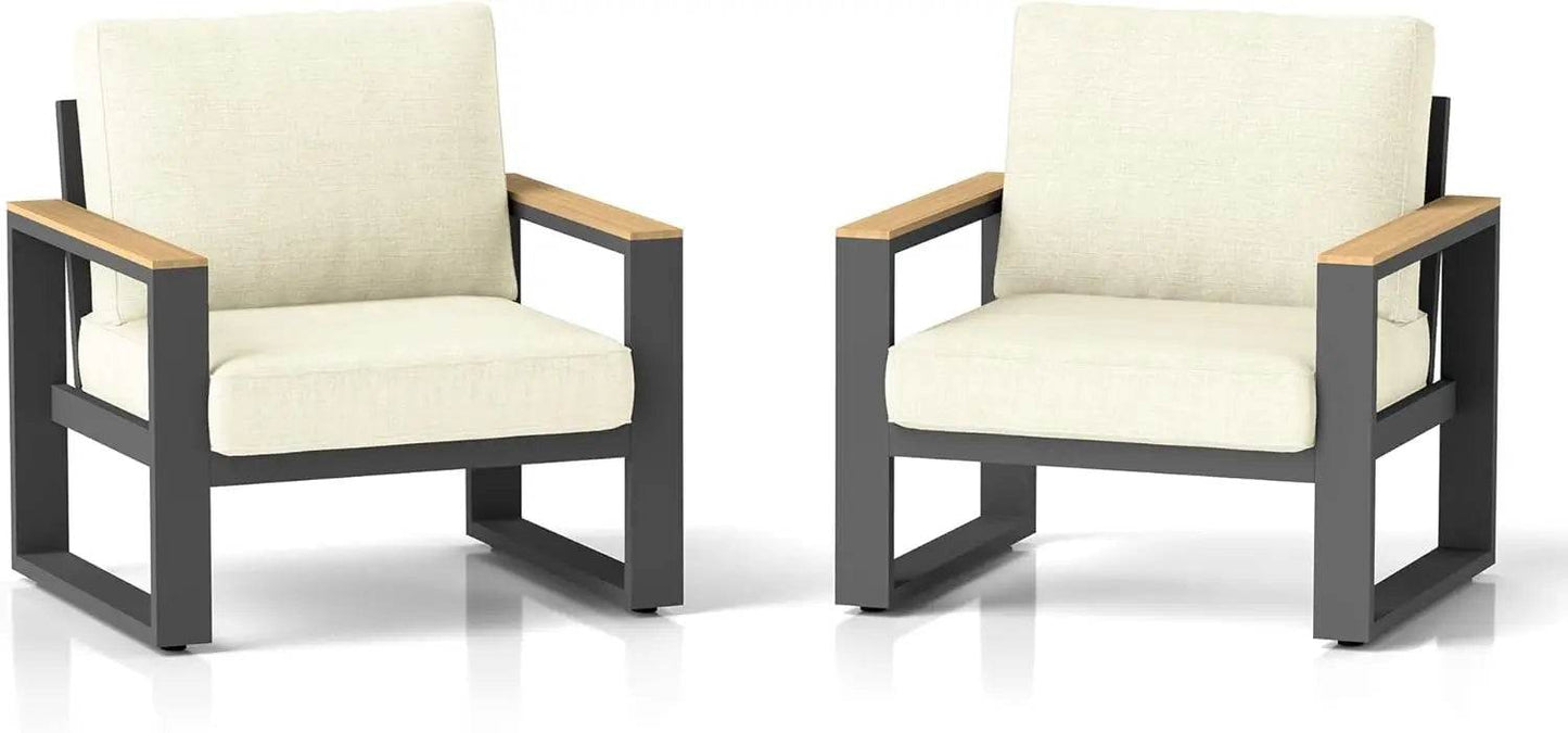 Aluminum Outdoor Patio Chairs 2 - Loft&Timber