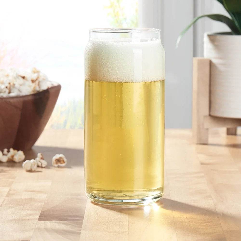 4 Pack 20oz Clear Can Shaped Drinking Glasses - Loft&Timber