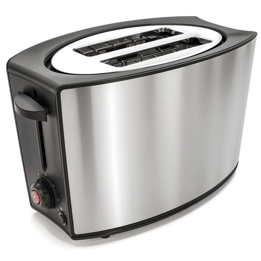 Stainless Steel 2 Slice Toaster with Extra Wide Slots Bagel Function