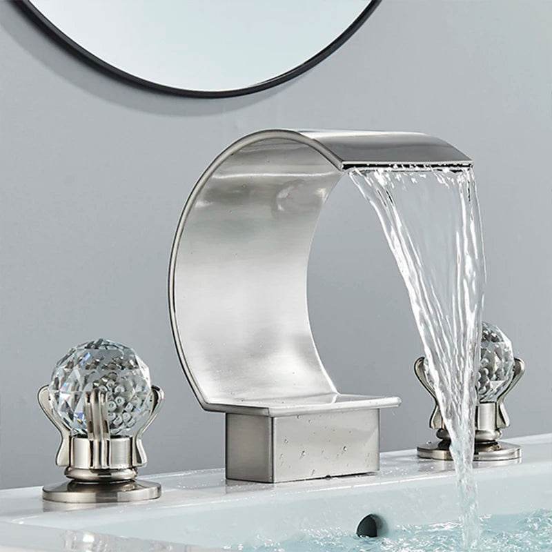 Senlesen Luxury Golden Waterfall Basin Faucet - Loft&Timber