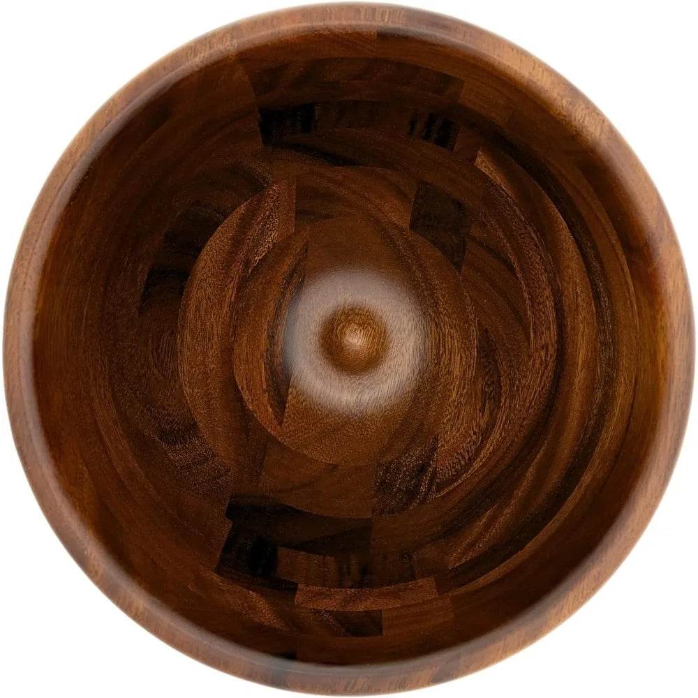 5-Quart Premium Walnut Wood Mixing Bowl for 4.5 and 5 Qt in Natural Walnut Wooden Bowl - Loft&Timber