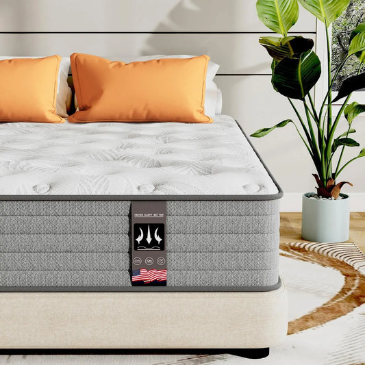 Twin XL Mattress,12 Inch Superior Hybrid XL Twin Mattress in a Box with Gel Memory Foam