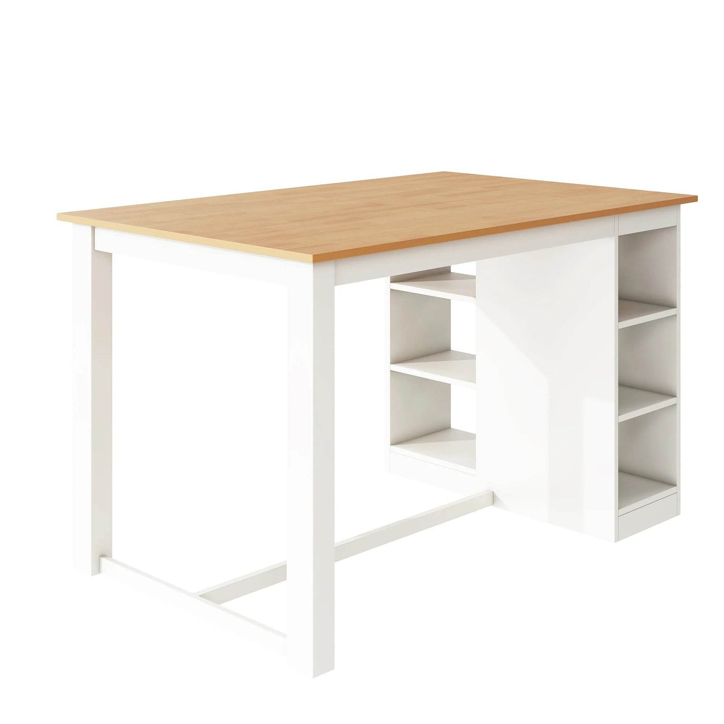Wood Farmhouse Counter Height Dining Table Set - Loft&Timber