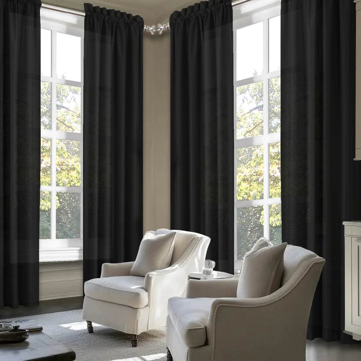 4pcs Light Filtering Curtains - Loft&Timber