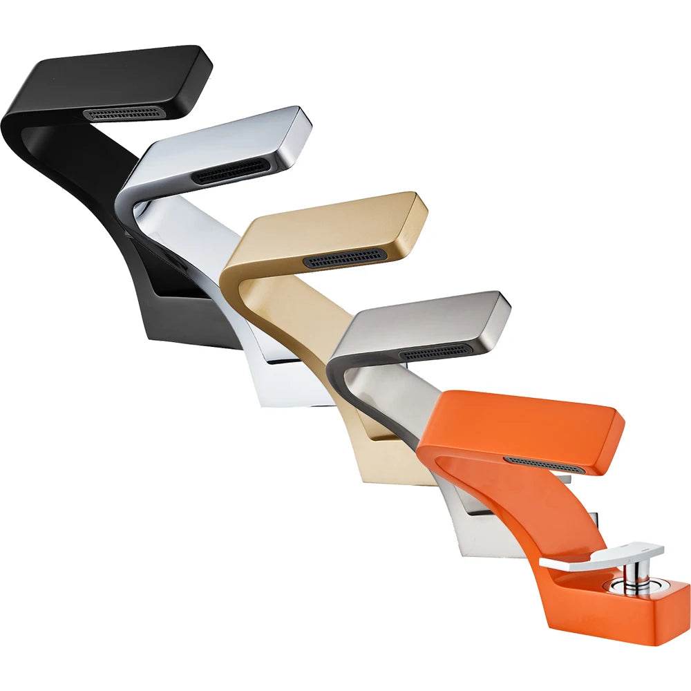 BAKALA Bathroom Deck Mounted Basin Faucet Black - Loft&Timber