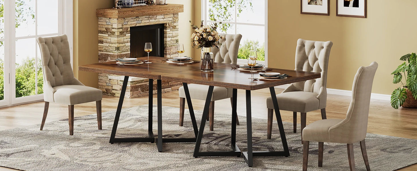 Tribesigns Square Dining Table for 4, 31.5" - Loft&Timber