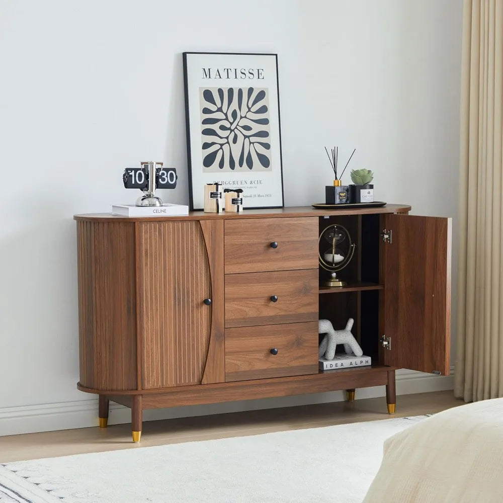 55" Sideboard Buffet Cabinet with Storage - Loft&Timber