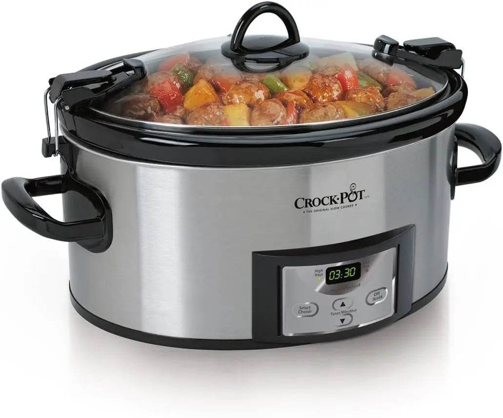 PortaChef 6-Quart Digital Stainless Steel Slow Cooker - Loft&Timber