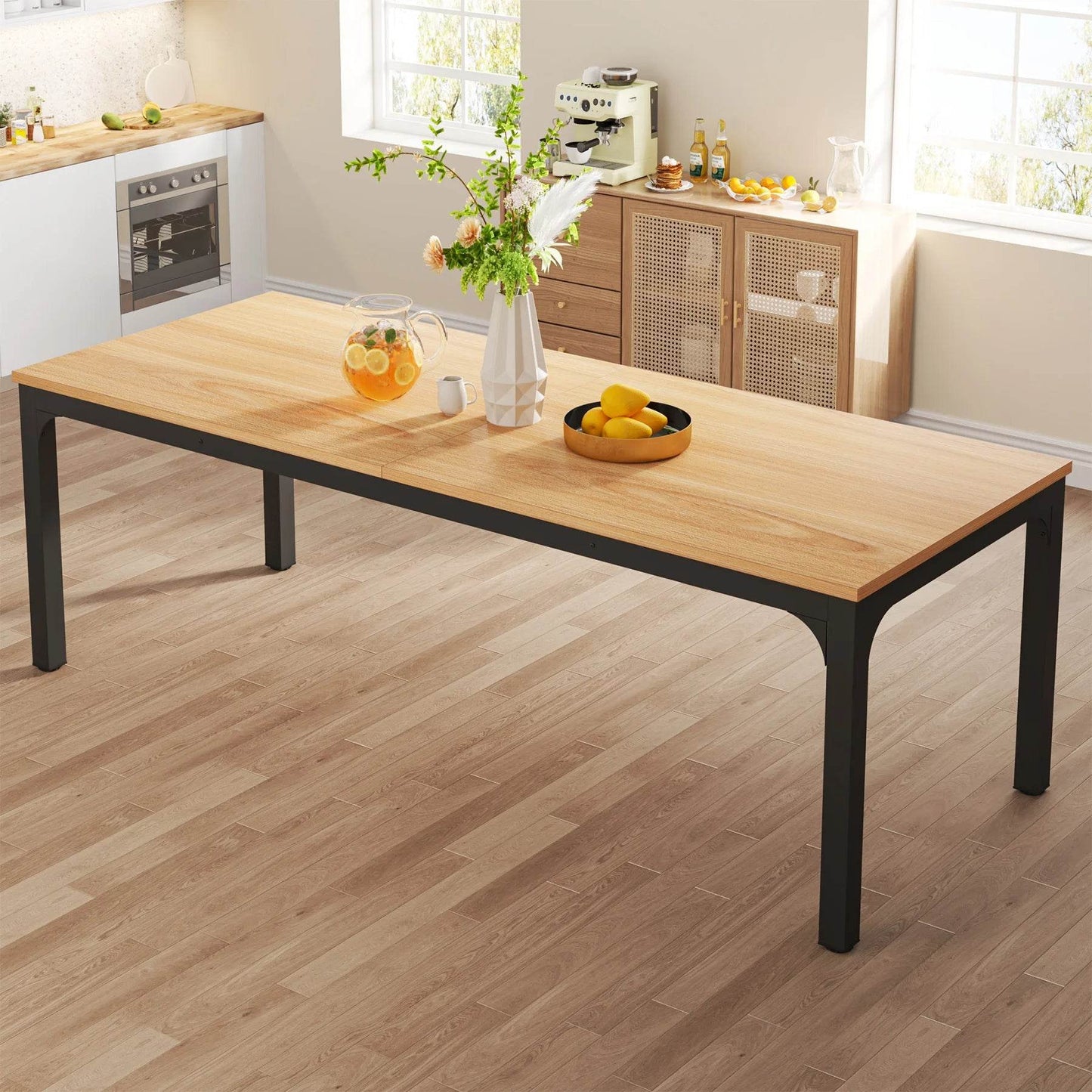 Tribesigns Dining Table for 6-8 People, 200cm - Loft&Timber