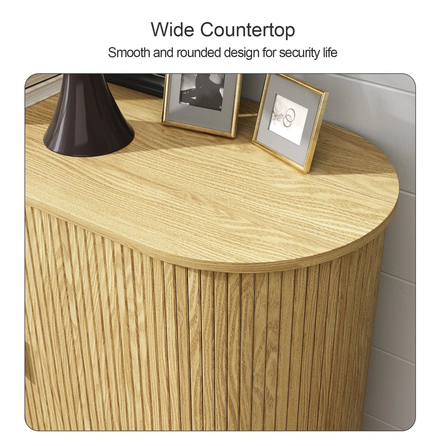 40" Sideboard Buffet Cabinet with Storage - Loft&Timber