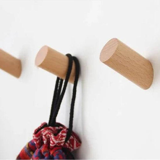 Wood Wall Hooks 4 Pack - Loft&Timber