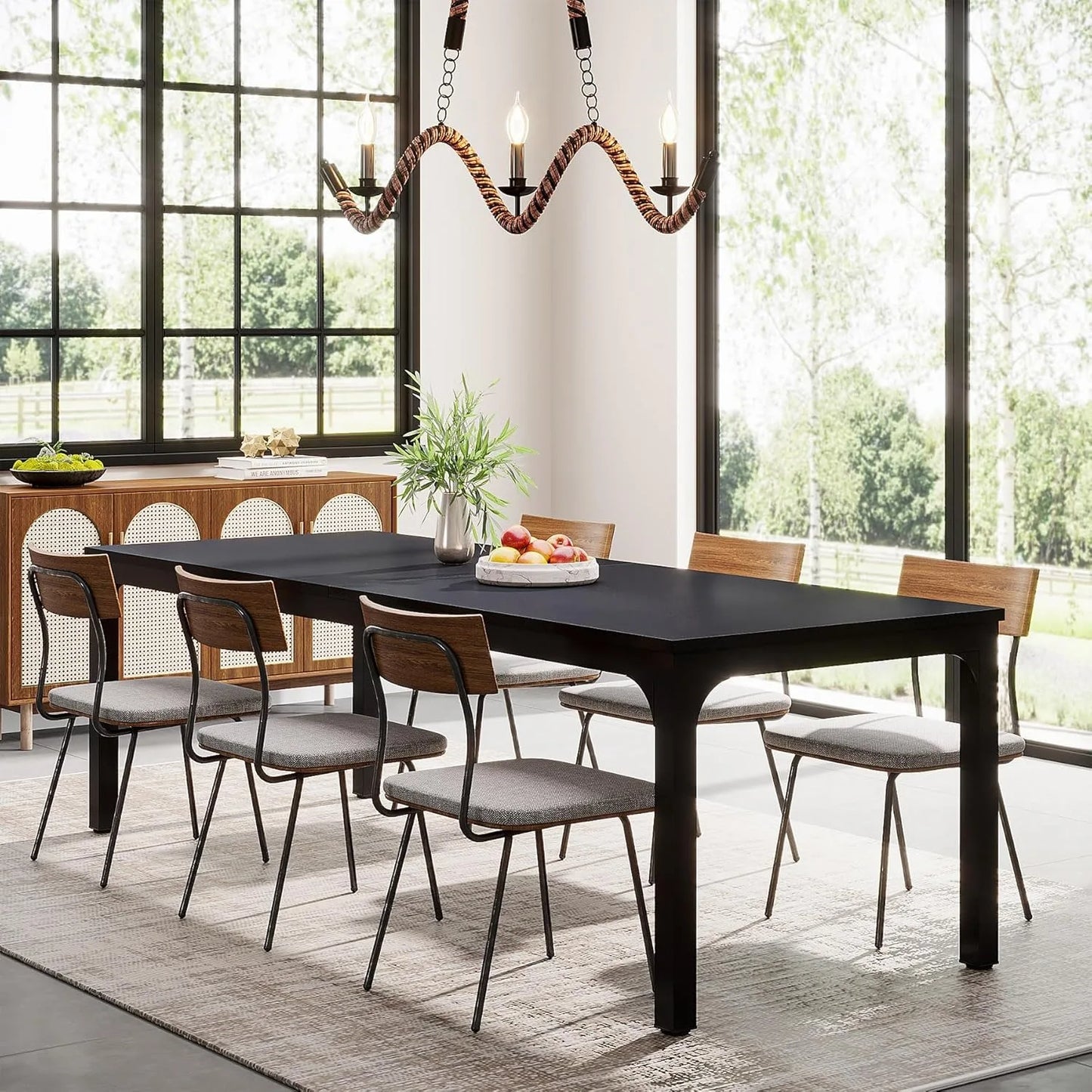 78.7" Long Dining Table for 6-8 Person - Loft&Timber