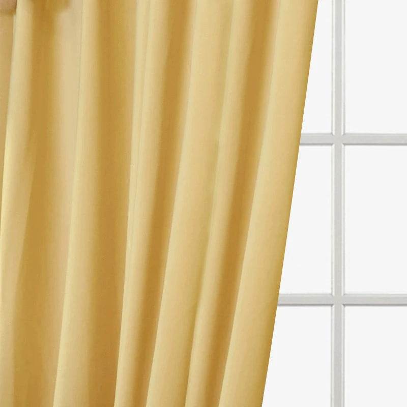 2pcs European luxury atmosphere shading thickened flannelette, no valance - Loft&Timber
