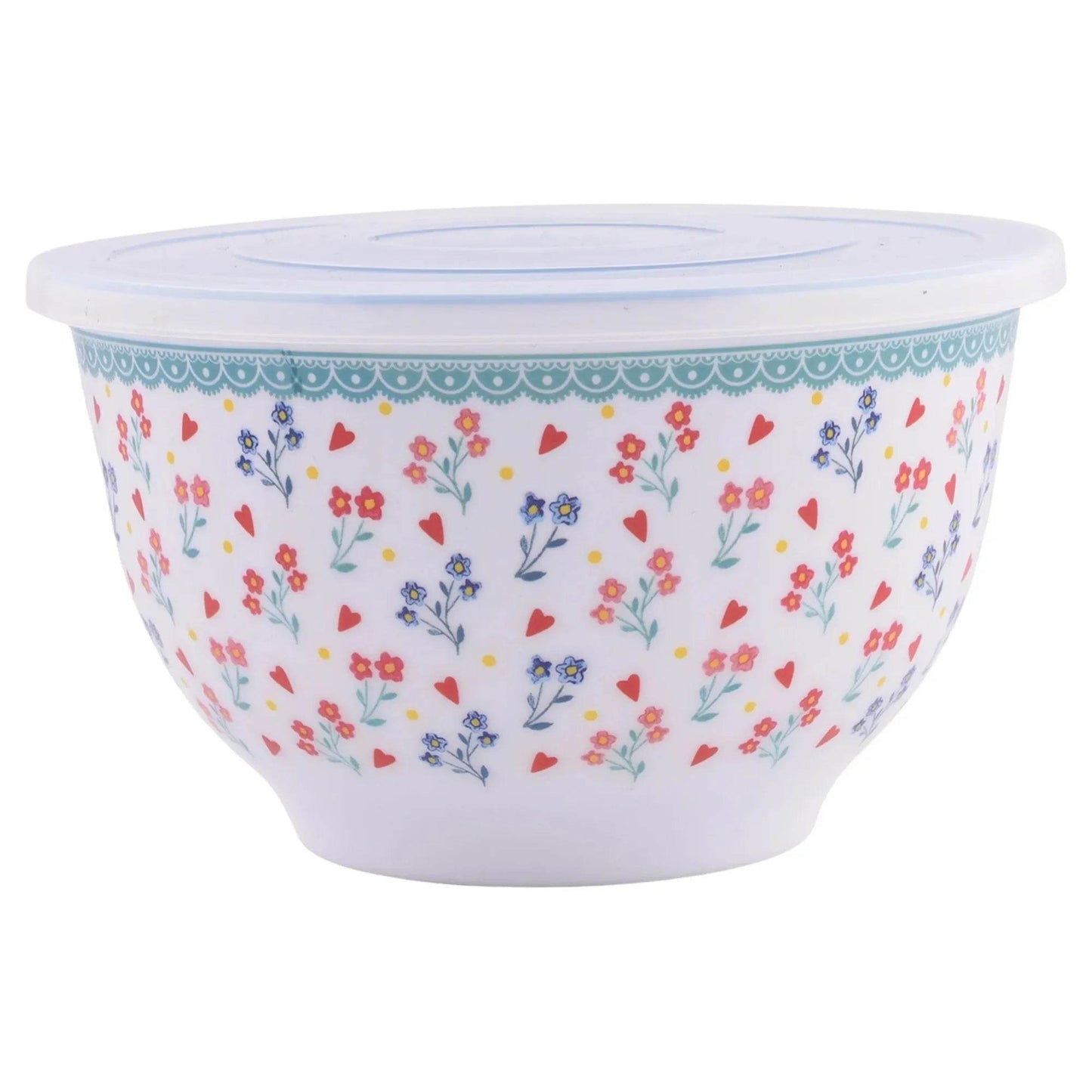 10-Piece Melamine Mixing Bowl Set Heritage Floral Nesting Bowls - Loft&Timber