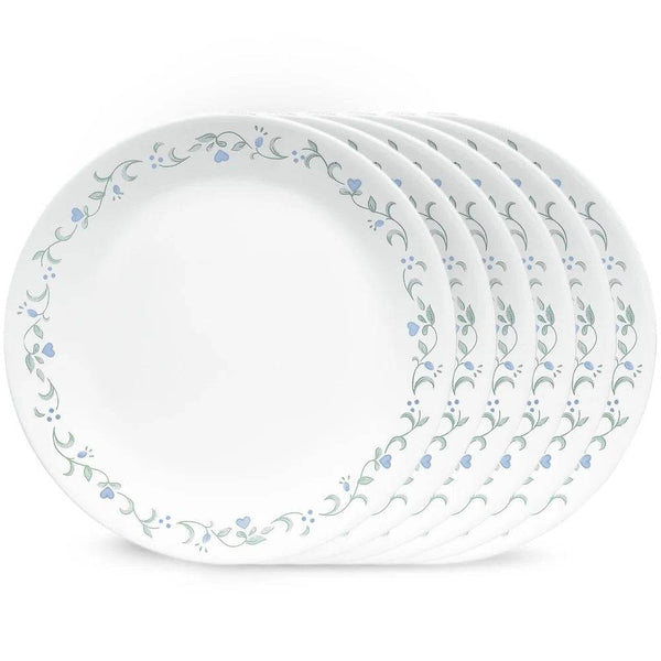 8.5 Inch Glass Salad Plate Set of 6 Lightweight - Loft&Timber