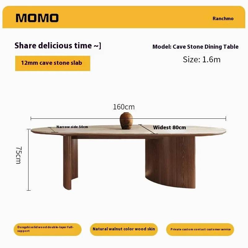 Center Dining Table Wood Table &/Or 6 Elegant Oval - Loft&Timber