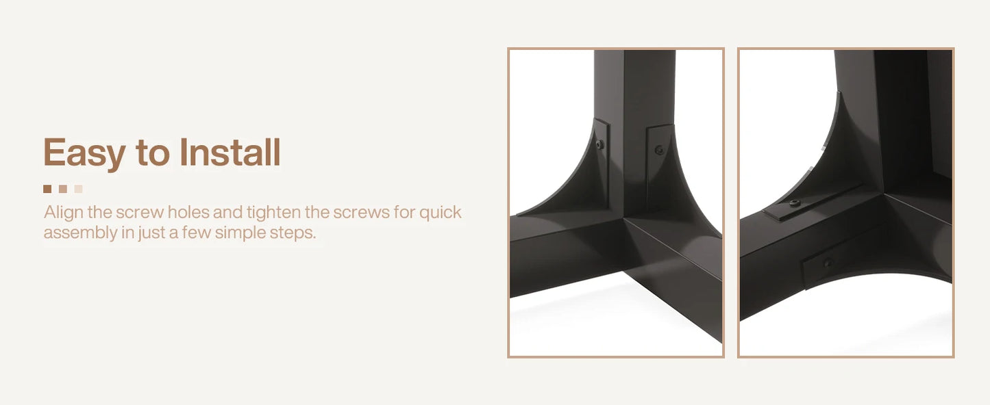 78.7" Long Dining Table for 6-8 Person - Loft&Timber