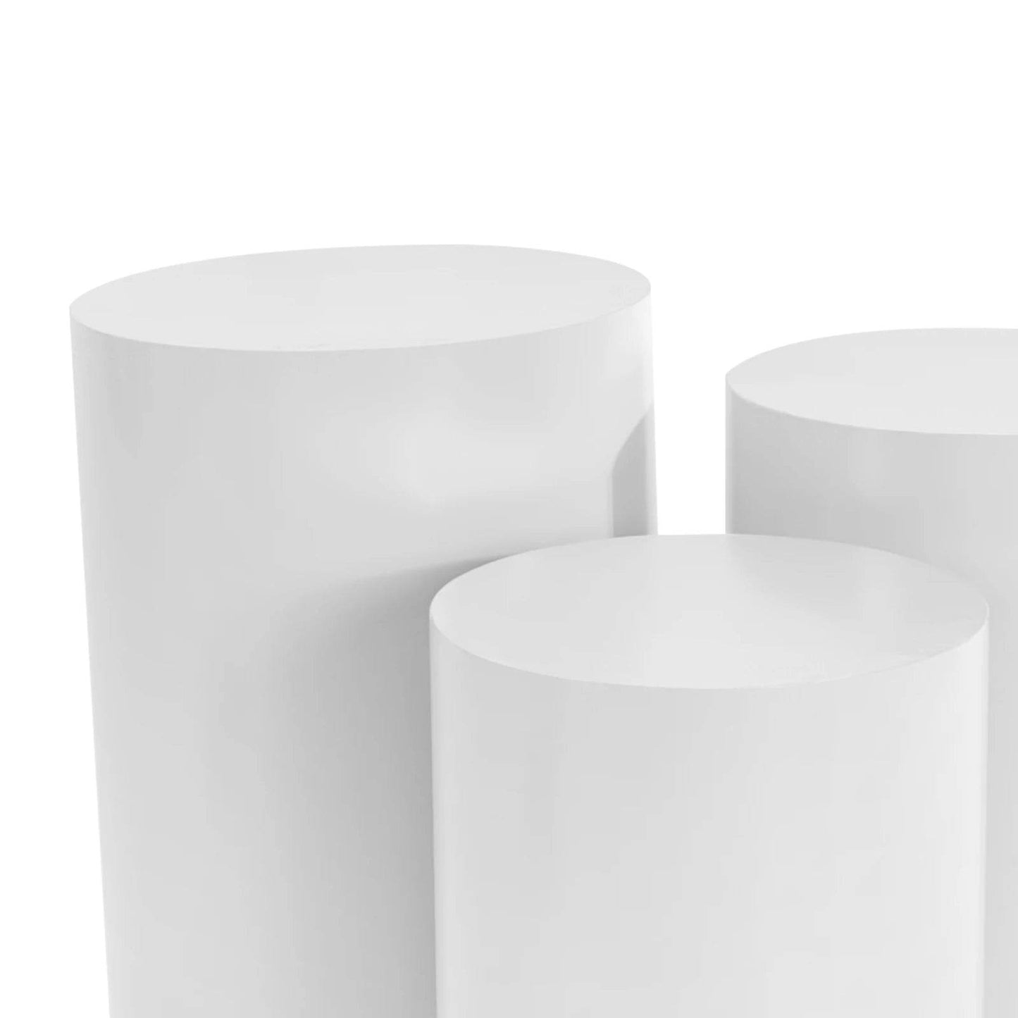 3 Pcs Round Cylinder Pedestal Stand - Loft&Timber