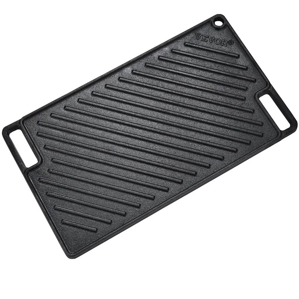 Reversible Cast Iron Griddle Non-Stick Double-Sided - Loft&Timber