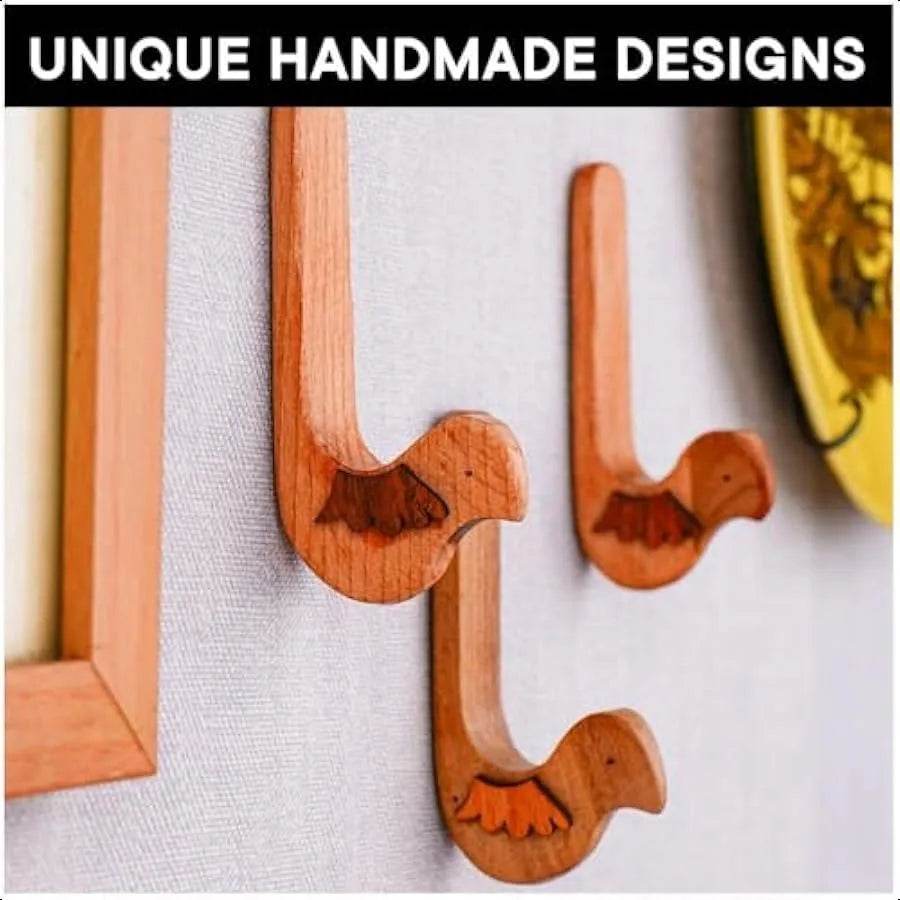 3 Hooks 6 Strips Cute Bird Wall Hooks - Loft&Timber