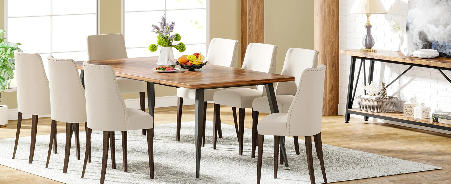 70.9" Large Dining Table for 6 to 8 - Loft&Timber